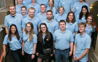 Bachelor-Studierende des 4. und 6. Semesters mit dem Schwerpunkt Rückversicherung und Mitarbeiter der Kölner Forschungsstelle Rückversicherung