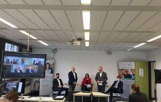 Foto einer (Online) Konferenz